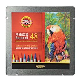 Koh-i Noor Progresso Aquarell Woodless Coloured 48'li 8786 Kalem Seti