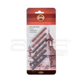 Koh-i Noor Sepia Blocks 6'lı 4392 Grafit Çubuk Seti