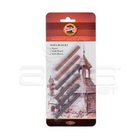 Koh-i Noor Sepia Blocks 6'lı 4392 Grafit Çubuk Seti
