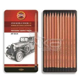 Koh-i Noor Toison Dor 12 Dereceli Art 8B-2H 1512N Kalem Seti