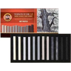 Koh-I-Noor Toison D’or Soft Gri Tonları 12’li Pastel Boya