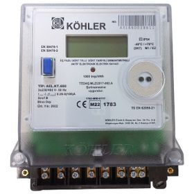 Kohler AEL KT 660 Trifaze Elektronik Elektrik Sayacı