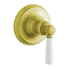 Kohler Ankastre Dış Kapak Bancroft Porselen Handle Altın Ük Transfer Valfi