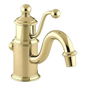 Kohler Antique Parlak Altın Lavabo Bataryası
