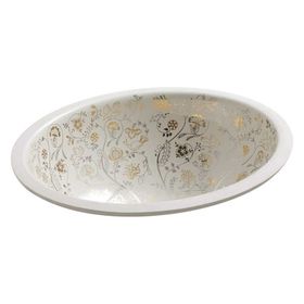 Kohler Mille Fleurs Tezgah Altı Dikdörtgen Lavabo