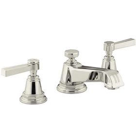 Kohler Pinstripe 3 Delikli Polished Nikel Lavabo Bataryası