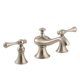 Kohler Revival Traditional Handle 3 Delikli Brushed Bronz Lavabo Bataryası