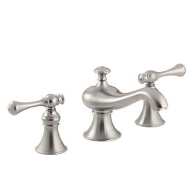 Kohler Revival Traditional Handle 3 Delikli Brushed Nikel Lavabo Bataryası