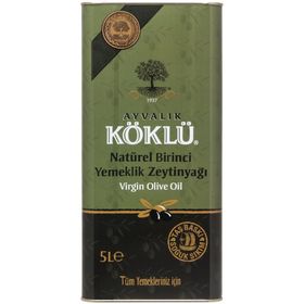 Köklü Zeytincilik 5 lt Taş Baskı Soğuk Sıkım Birinci Yemeklik Ayvalık Zeytinyağı