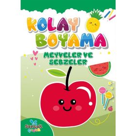 Kolay Boyama Meyveler ve Sebzeler Sancak Çocuk