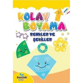 Kolay Boyama Renkler ve Şekiller Sancak Çocuk