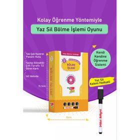 Kolay Öğrenme Yöntemiyle Yaz Sil Bölme İşlemi Oyunu Dikkat Atölyesi Yayınları