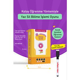 Kolay Öğrenme Yöntemiyle Yaz Sil Bölme İşlemi Oyunu Dikkat Atölyesi Yayınları