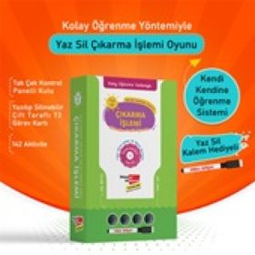 Kolay Öğrenme Yöntemiyle Yaz Sil Çıkarma İşlemi Oyunu Dikkat Atölyesi Yayınları