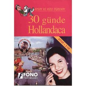 KOLAY VE HIZLI ÖĞRENİM 30 GÜNDE HOLLANDACA KITAP + 3 CD - KOMISYON