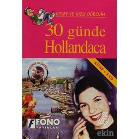 KOLAY VE HIZLI ÖĞRENİM 30 GÜNDE HOLLANDACA KITAP + 3 CD - KOMISYON