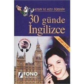 KOLAY VE HIZLI ÖĞRENİM 30 GÜNDE İNGİLİZCE (KITAP + 2 CD) - KOMISYON