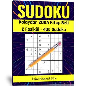 Kolaydan Zora Sudoku Kitap Seti 400 Sudoku Enine Boyuna Eğitim