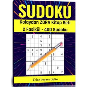 Kolaydan Zora Sudoku Kitap Seti 400 Sudoku Enine Boyuna Eğitim