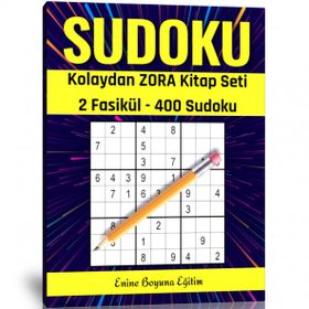 Kolaydan Zora Sudoku Kitap Seti 400 Sudoku Enine Boyuna Eğitim