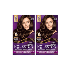 Koleston 3-0 Koyu Kahve Kit x2 Saç Boyası