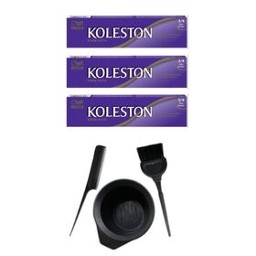 Koleston 3.4 3 Adet Tüp Saç Boyası ve Saç Boyama Seti