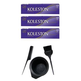 Koleston 3.66 3 Adet Tüp Saç Boyası ve Saç Boyama Seti