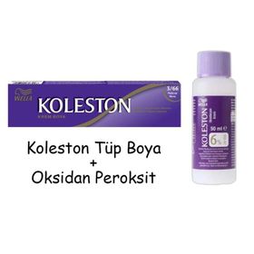 Koleston 3.66 Patlıcan Moru Tüp Saç Boyası + 20 Vol Oksidan Peroksit
