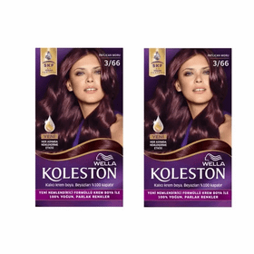 Koleston 3-66 Patlıcan Moru x2 Saç Boyası