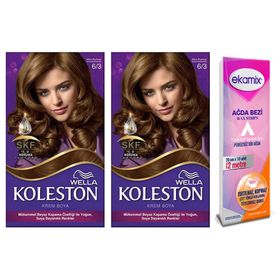 Koleston 6/3 Altın Kumral 2 Adet Saç Boyası