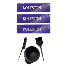 Koleston 7.3 3 Adet Tüp Saç Boyası ve Saç Boyama Seti
