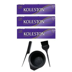 Koleston 77.44 3 Adet Tüp Saç Boyası ve Saç Boyama Seti