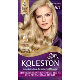 Koleston 9-1 Açık Küllü Sarı Kit Saç Boyası