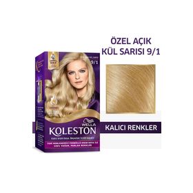 Koleston 9-1 Açık Küllü Sarı Kit Saç Boyası