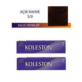 Koleston Açık Kahve 5/0 Tüp 2x50 ml Saç Boyası
