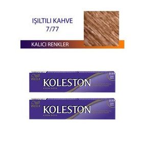 Koleston Işıltılı Kahve 7/77 Tüp 2x50 ml Saç Boyası