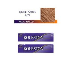 Koleston Işıltılı Kahve 7/77 Tüp 2x50 ml Saç Boyası
