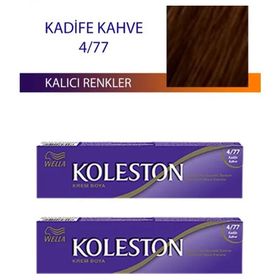 Koleston Kadife Kahve 4/77 Tüp 2x50 ml Saç Boyası