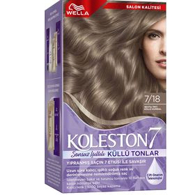 Koleston Kit Işıltılı İnci Küllü Kumral 7.18 Saç Boyası