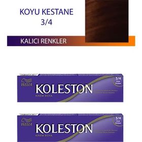 Koleston Koyu Kestane 3/4 Tüp 2x50 ml Saç Boyası