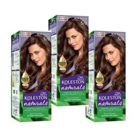 Koleston Naturals 5 0 Açık Kahve 3 Adet Saç Boyası