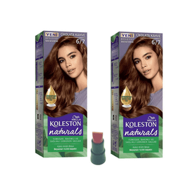 KOLESTON NATURALS SAÇ BOYASI 6.7 ÇİKOLATA KAHVE x2
