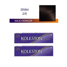 Koleston Siyah 2/0 Tüp 2x50 ml Saç Boyası