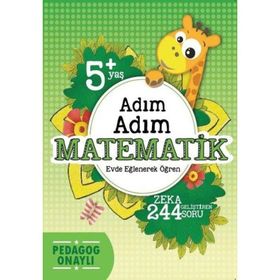 Koloni Çocuk Adım Adım 5+ Yaş Zeka Geliştiren 244 Soru Matematik