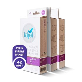 Kolped Ter Emici Yapraklar 3x42 Adet Koltuk Altı Pedi