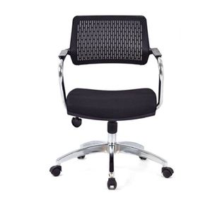 Koltukstilim Carmel Siyah Fileli Krom Ofis Çalışma Koltuğu