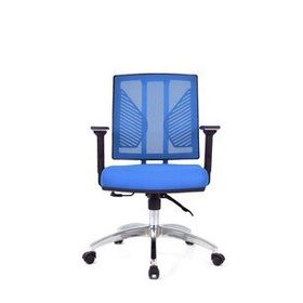 Koltukstilim Mita Mavi Krom Fileli Ofis Çalışma Koltuğu