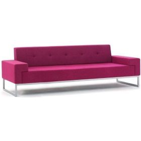 Koltukstilim Pink Üçlü Ofis Kanepesi