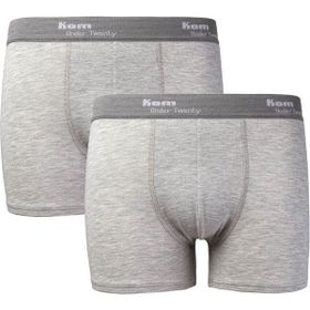 Kom 44bx10191 Gri Tight 2'li Erkek Boxer