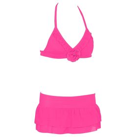 Kom Aztek Tül Fırfır Sabit Etekli Bikini